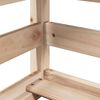 vidaXL Bunk Bed with Roof 80x200 cm Solid Wood Pine