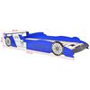 vidaXL Children's LED Race Car Bed 90x200 cm Blue