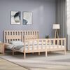 vidaXL Bed Frame without Mattress Super King Size Solid Wood Pine