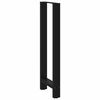 vidaXL Bar Table Legs Black 2 pcs 50x(110-111) cm Steel
