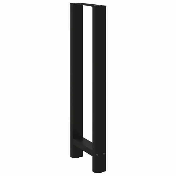 vidaXL Bar Table Legs Black 2 pcs 50x(110-111) cm Steel