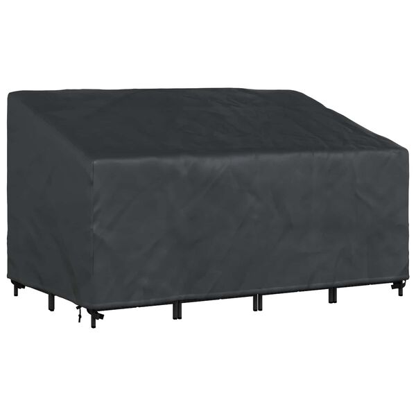 vidaXL Garden Bench Cover Black 160 x 100 x 61 / 89 cm 420D fabric
