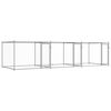 vidaXL Dog Cage with Doors Grey 6x2x1.5 m Galvanised Steel