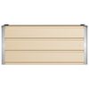vidaXL Planter Ivory 100 x 40 x 45 cm Steel