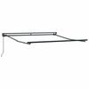 vidaXL Retractable Awning Black 300 x 250 cm Polyester and Metal