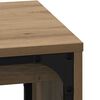 vidaXL Coffee Table 3 pcs Artisan Oak Engineered wood