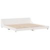 vidaXL Bed Frame without Mattress White 200x200 cm Solid Wood Pine