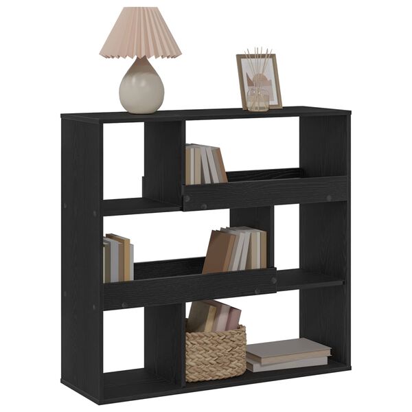 vidaXL Book Shelf Black Oak 100 x 33 x 94.5 cm Engineered Wood