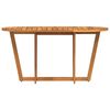 vidaXL Garden Dining Table Oval 150x90x75 cm Solid Wood Acacia