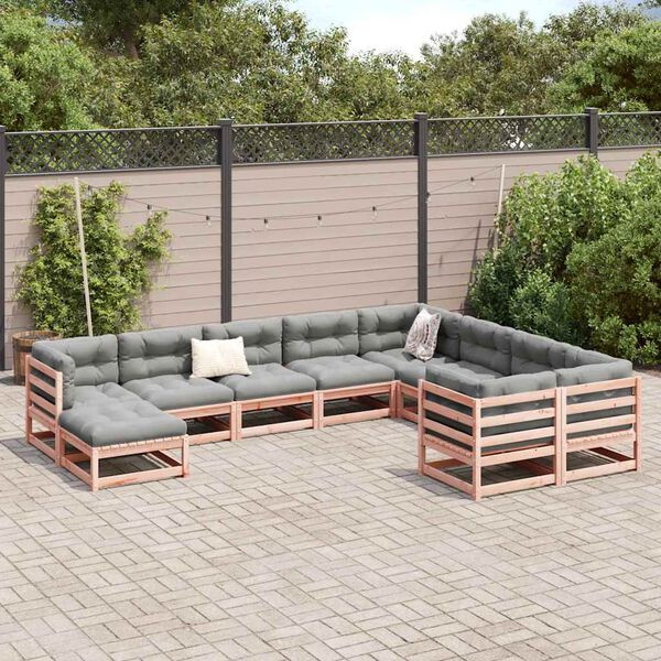 vidaXL 10 Piece Garden Sofa Set Solid Wood&nbsp;Douglas Fir