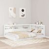 vidaXL Storage Headboard with Shelf White 150 cm Engineered Wood