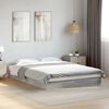 vidaXL Bed Frame without Mattress Grey Sonoma 135x190 cm Double Engineered Wood