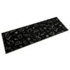 vidaXL Kitchen Rug Washable Morning Black 60x180 cm Velvet