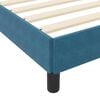 vidaXL Box Spring Bed with Mattress Dark Blue 80 x 220 cm Fabric