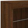 vidaXL Sideboard with LED Lights Brown Oak 60.5x37x67 cm