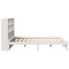 vidaXL Bookcase Bed without Mattress White 120x200cm Solid Wood Pine