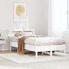 vidaXL Bed Frame without Mattress White 90x190 cm Single Solid Wood Pine