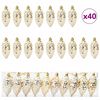 vidaXL Christmas Pine Cone Ball 40 pcs Gold