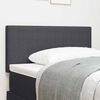 vidaXL LED Headboard with LED Strip Lights Dark Grey 80 cm Polyester