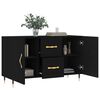 vidaXL Sideboard Black 100x36x60 cm Engineered Wood