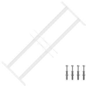 vidaXL Security Grille for Windows with 2 Crossbars 43-74 cm