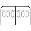 vidaXL Metal Headboard Black 140 cm