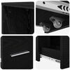 vidaXL Bathroom Furniture Set Wall-mounted Black Oak 22 x 41 x 135 cm
