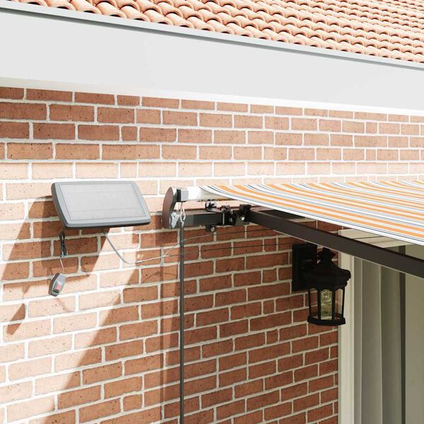 vidaXL Retractable Awning Manual Multicolour 450 x 300 cm Fabric