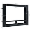 vidaXL TV Cabinet High Gloss Black 152x22x113 cm Engineered Wood
