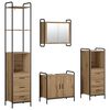 vidaXL Bathroom Cabinet Set 4 pcs Artisan Oak 40 x 36 x 200.5 cm