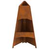 vidaXL Fire Pit Brown 50 x 50 x 95 cm Steel