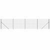 vidaXL Wire Mesh Fence with Spike Anchors Anthracite 1,4x10 m
