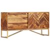 vidaXL Sideboard 118x30x60 cm Solid Acacia Wood