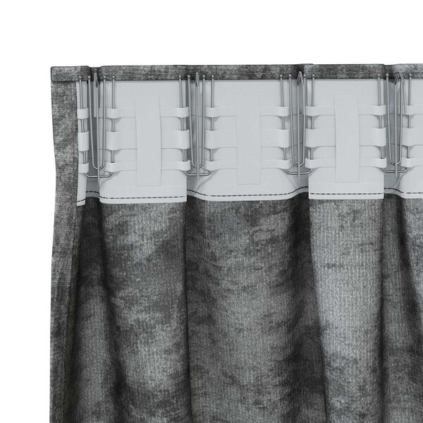 vidaXL Velvet Curtains with Curtains 2 pcs Grey 225 x 140 cm Velvet