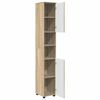 vidaXL Bathroom Cabinet with Storage Sonoma Oak 30 x 35 x 192 cm