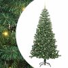 vidaXL Christmas Tree with 300 LEDs with Stand Green 240 cm PVC