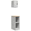 vidaXL Garage Cabinets 2 pcs Concrete Grey Engineered Wood