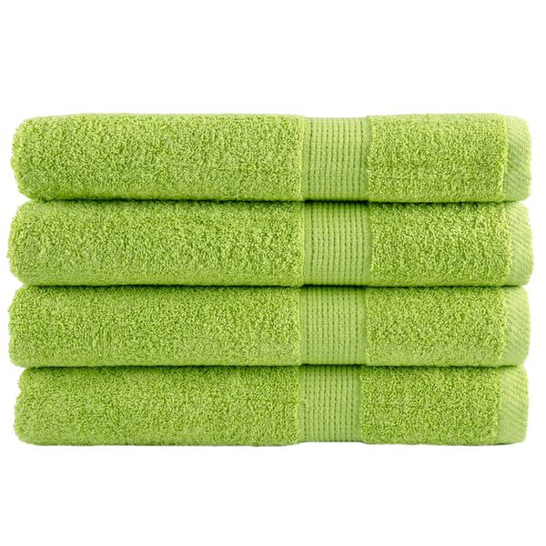 vidaXL Premium Sauna Towels SOLUND 4 pcs Apple Green 80x200 cm 600 gsm