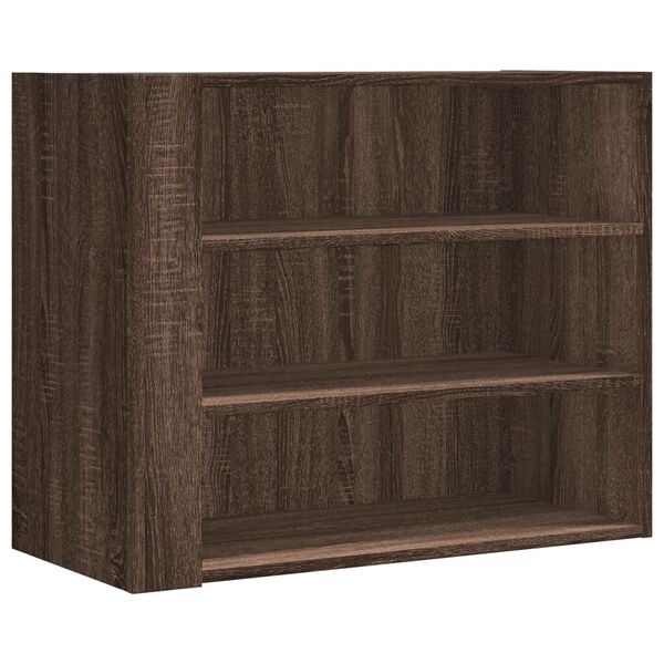 vidaXL Wall Cabinet Brown Oak 75x35x60 cm Engineered Wood