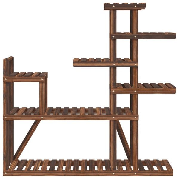 vidaXL Flower Stand 110x25x111 cm Solid Wood Fir