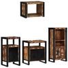 vidaXL Bathroom Furniture Set 4 pcs Multicolour and Black