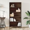 vidaXL Book Cabinet Brown Oak 80x31x169 cm Engineered wood