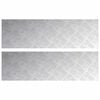 vidaXL Stair Tread 2 pcs 100 x 30 cm Silver Aluminium Rectangular