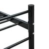 vidaXL Bed Frame with Headboard without Mattress Black 140x200 cm Metal