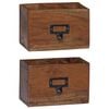 vidaXL Pencil Case Multicolour 18 x 10 x 12 cm Solid Mahogany Wood