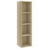 vidaXL TV Cabinets 2 pcs Sonoma Oak 142.5x35x36.5 cm Engineered Wood