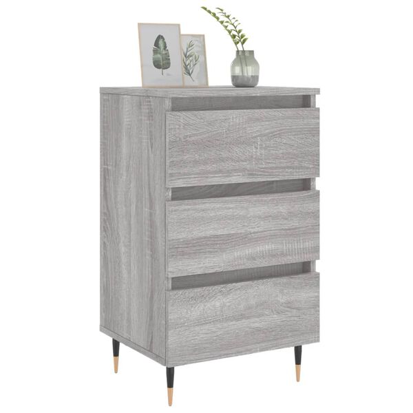 vidaXL Bedside Cabinets 2 pcs Grey Sonoma 40x35x69 cm Engineered Wood