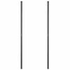 vidaXL Fence Posts 2 pcs Grey Powder-coated steel