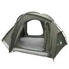 vidaXL Trekking Tent with Rainfly Water-Resistant 3-Person Army Green