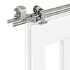 vidaXL Sliding Door Hardware Kit 200 cm Stainless Steel Silver